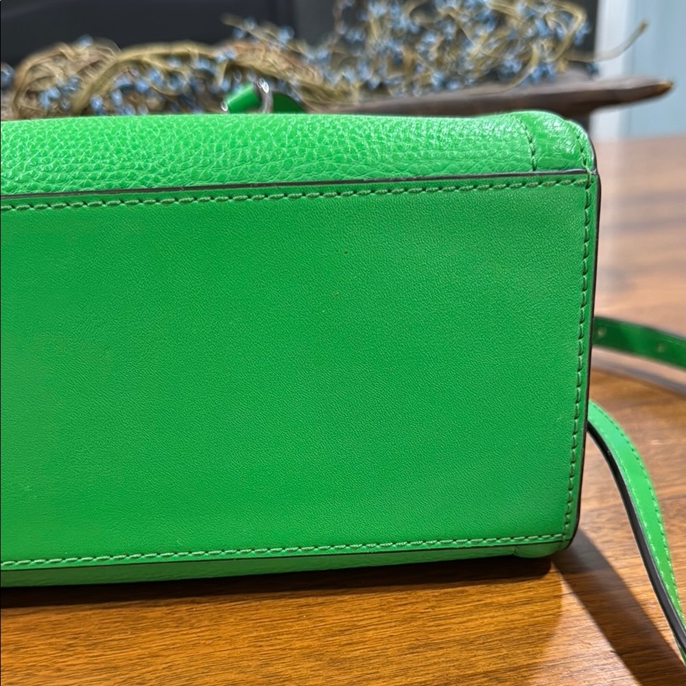 Michael Kors Kelly Green Satchel with Gold Hardware - Picture 8 of 16